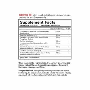 Thermo Burn Supp Facts