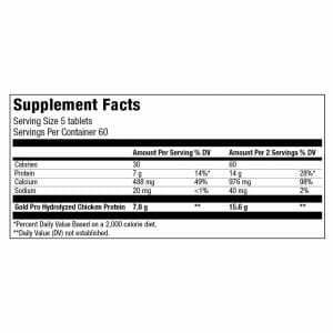 Gold Chicken Pro Supplement Facts