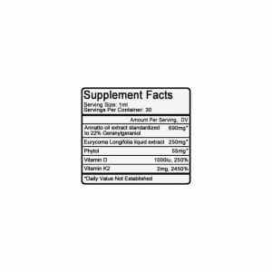 Ultra Test Supp Facts