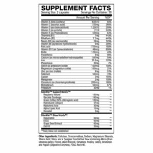 SlimVite Supplement Facts