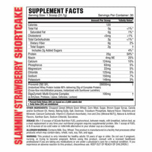 Fuel Strawberry Supp Facts
