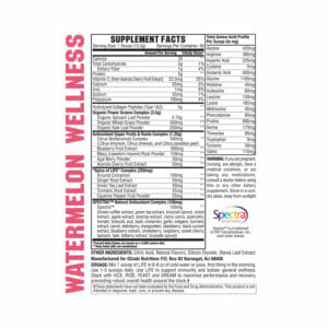 LIFE Watermelon Wellness Supplement Facts